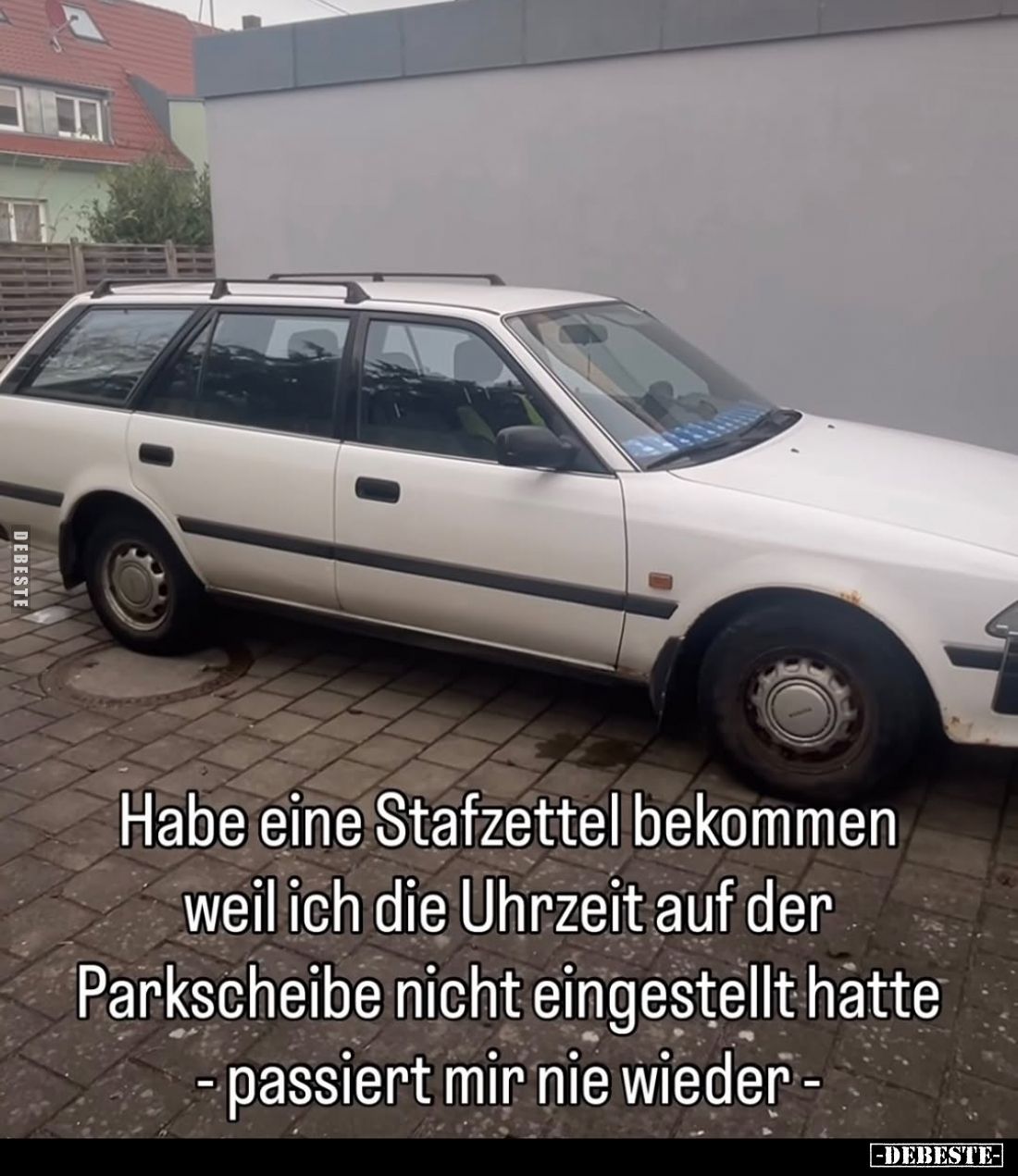 Habe eine Stafzettel bekommen weil ich die Uhrzeit auf der Parkscheibe nicht eingestellt hatte
- passiert mir nie wieder.