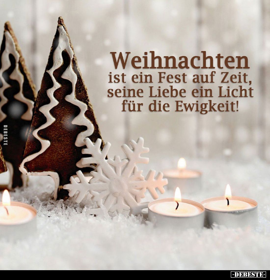 Weihnachten ist ein Fest auf Zeit, seine Liebe ein Licht für die Ewigkeit!