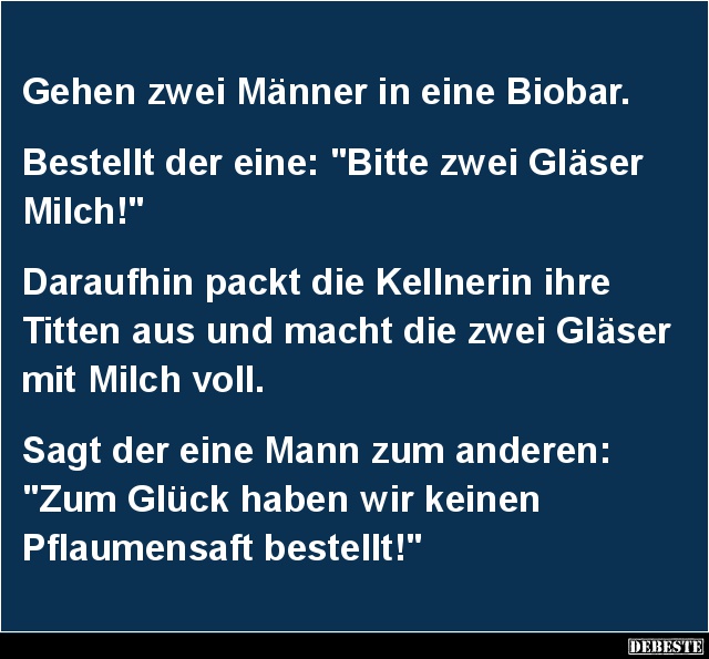 Gehen zwei Männer in eine Biobar.. - Lustige Bilder | DEBESTE.de
