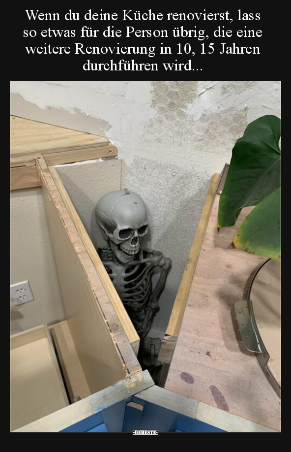 Wenn du deine Küche renovierst, lass so etwas für die..