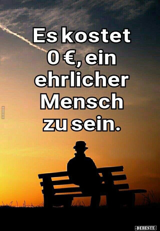 "Es kostet 0€‚ ein ehrlicher Mensch zu sein..." - Lustige Bilder | DEBESTE.de