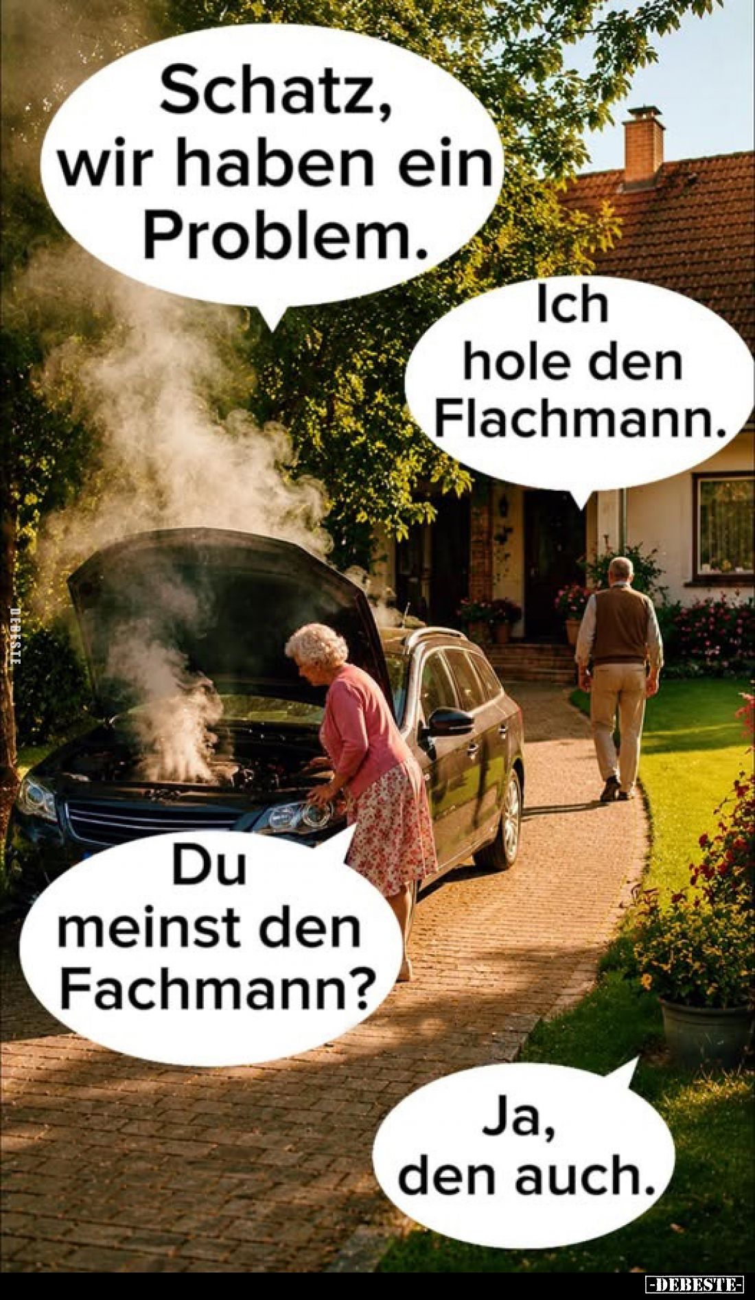 Schatz, wir haben ein Problem. Ich hole den Flachmann.. - Lustige Bilder | DEBESTE.de