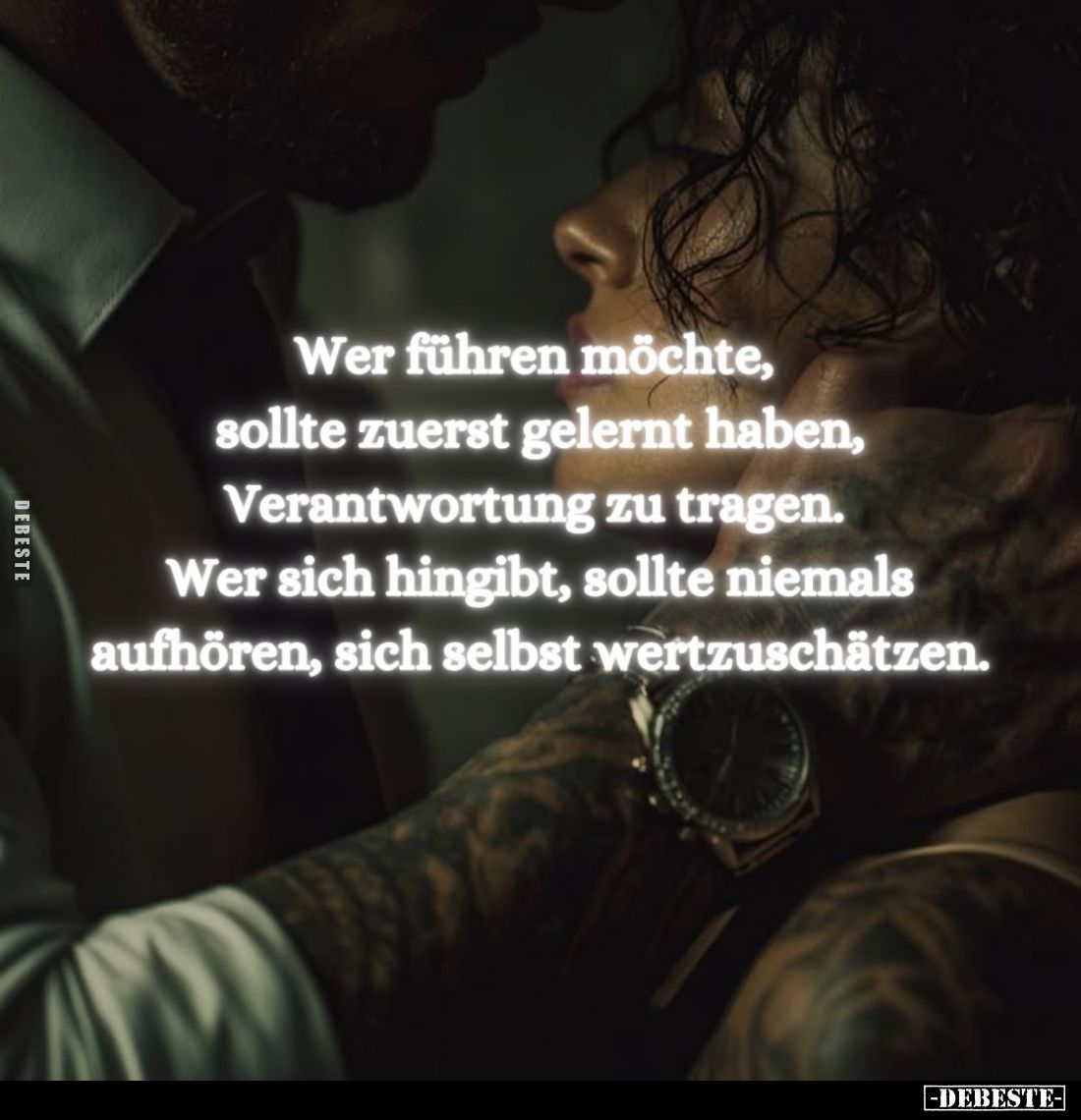 Wer führen möchte, sollte zuerst gelernt haben, Verantwortung zu tragen. Wer sich hingibt, sollte niemals aufhören, sich selb...