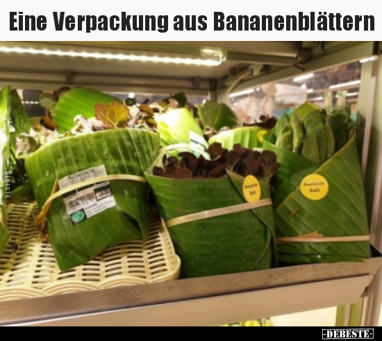 Eine Verpackung aus Bananenblättern.. - Lustige Bilder | DEBESTE.de