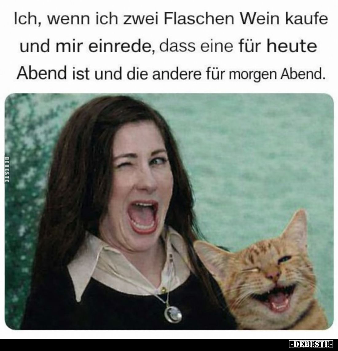 Ich, wenn ich zwei Flaschen Wein kaufe und mir einrede.. - Lustige Bilder | DEBESTE.de