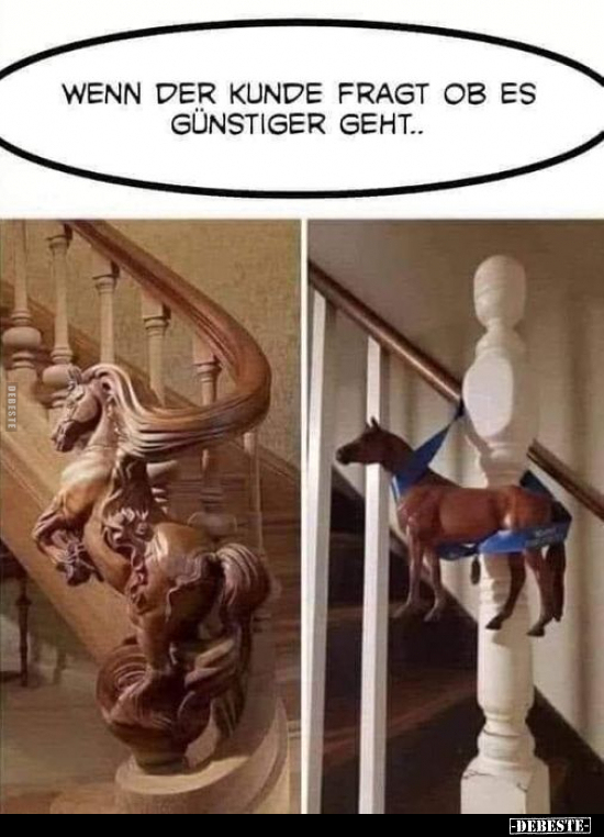 Wenn der Kunde fragt, ob es günstiger geht...