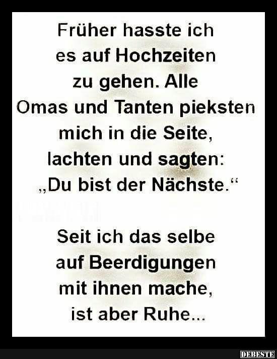 Früher hasste ich es auf Hochzeiten zu gehen..