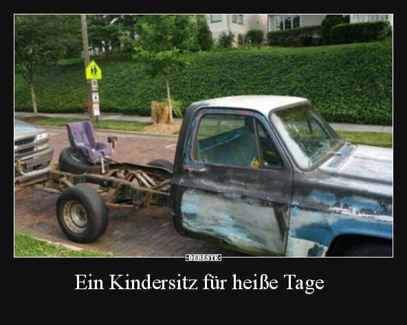 Ein Kindersitz für heiße Tage.. - Lustige Bilder | DEBESTE.de
