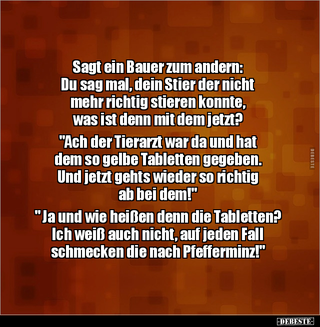 Sagt ein Bauer zum andern: Du sag mal.. - Lustige Bilder | DEBESTE.de