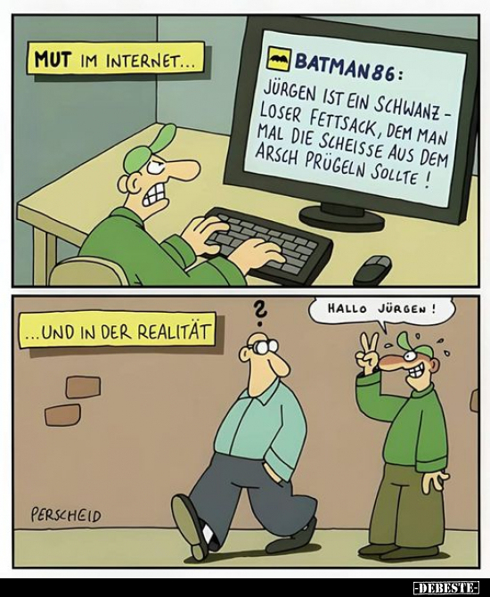 Mut im Internet... - Lustige Bilder | DEBESTE.de
