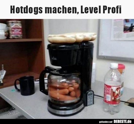 Hotdogs machen, Level Profi.. - Lustige Bilder | DEBESTE.de