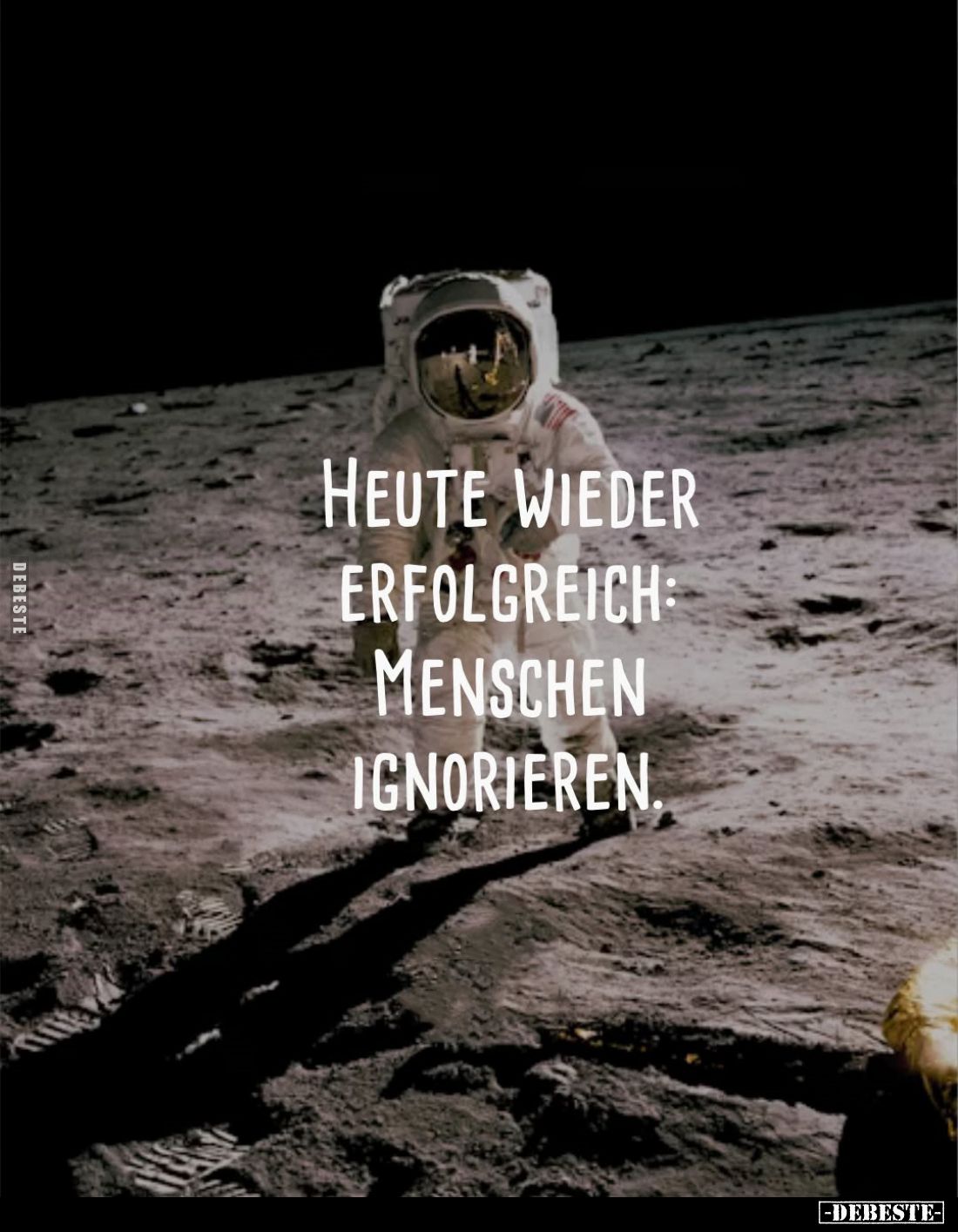 Heute wieder erfolgreich: Menschen ignorieren.