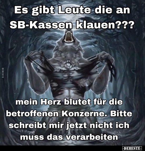 Es gibt Leute die an SB-Kassen klauen???.. - Lustige Bilder | DEBESTE.de