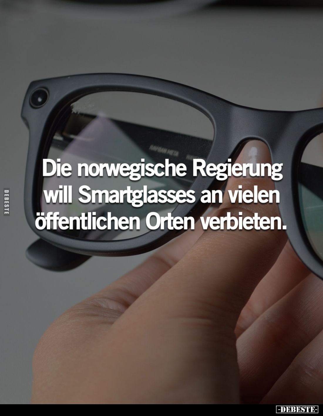 Die norwegische Regierung will Smartglasses an vielen öffentlichen Orten verbieten.