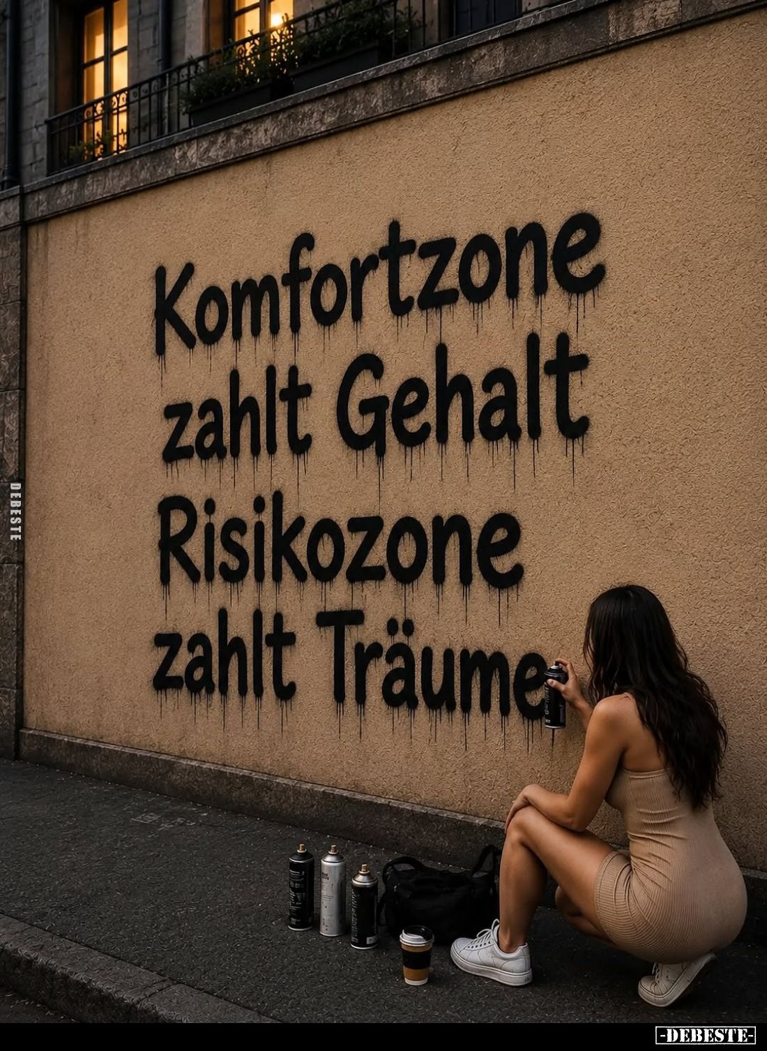 Komfortzone
zahlt Gehalt
Risikozone
zahlt Träume