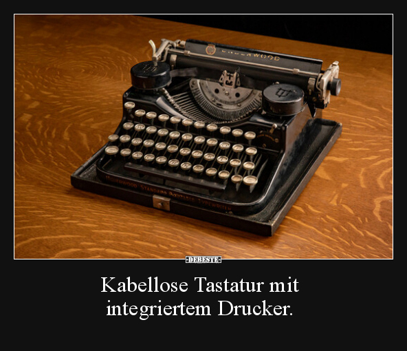 Kabellose Tastatur mit integriertem Drucker... - Lustige Bilder | DEBESTE.de