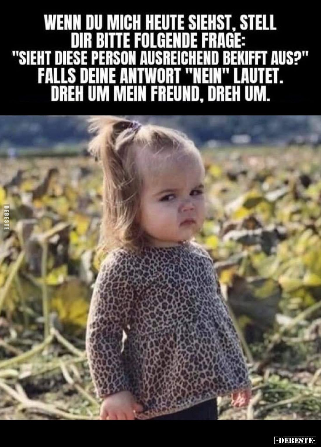Wenn du mich heute siehst, stell dir bitte folgende Frage:
"Sieht diese Person ausreichend bekifft aus?"
Falls de...