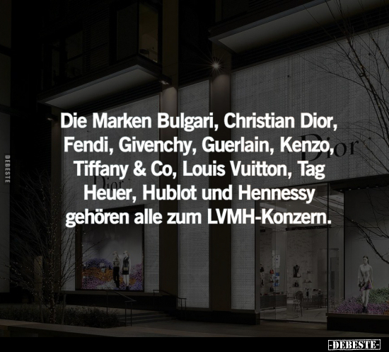 Die Marken Bulgari, Christian Dior.. - Lustige Bilder | DEBESTE.de