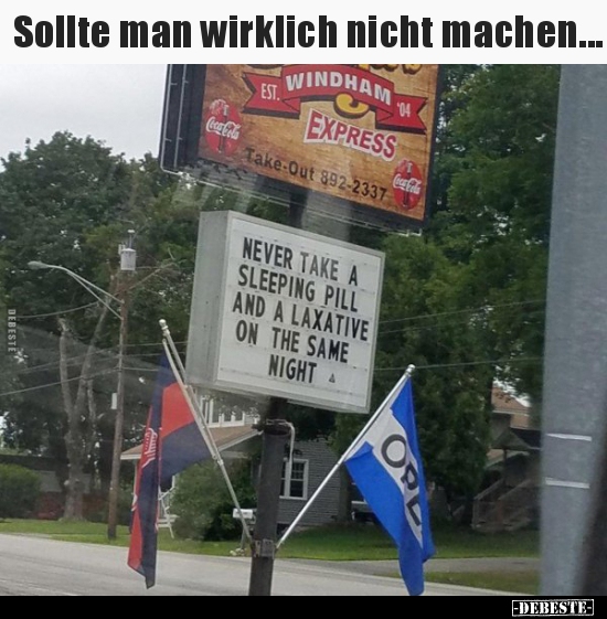 Sollte man wirklich nicht machen...