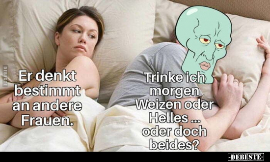 Er denkt bestimmt an andere Frauen.. - Lustige Bilder | DEBESTE.de