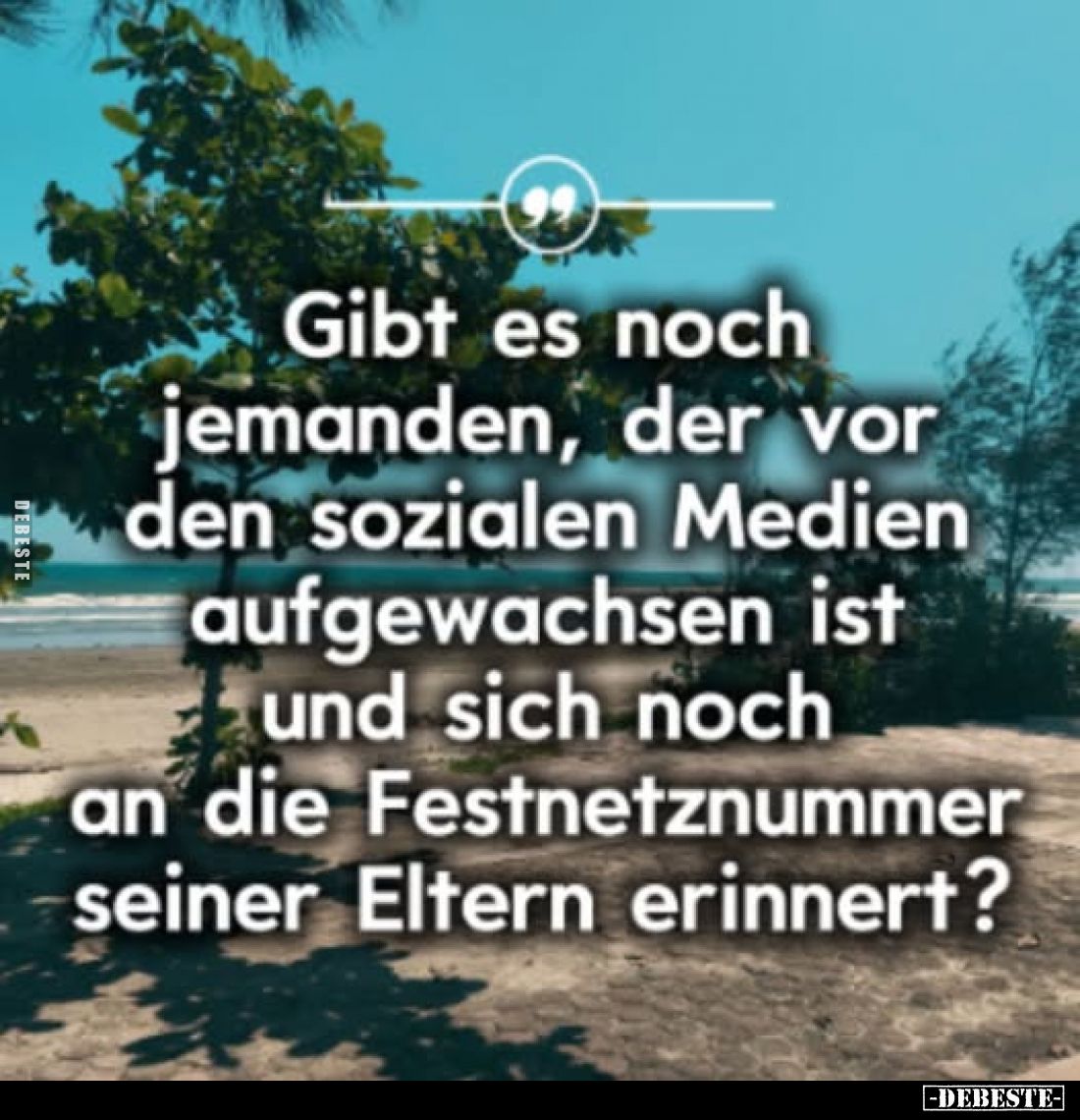 Gibt es noch jemanden, der vor den sozialen Medien aufgewachsen ist und sich noch an die Festnetznummer seiner Eltern erinner...