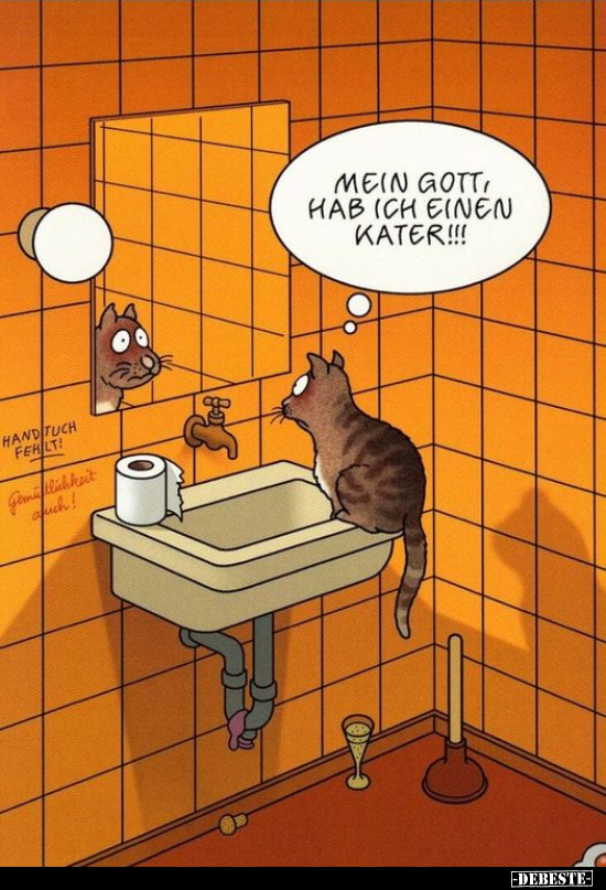 Mein Gott, hab ich einen Kater!!!.. - Lustige Bilder | DEBESTE.de