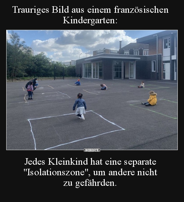 Trauriges Bild aus einem französischen Kindergarten.. - Lustige Bilder | DEBESTE.de