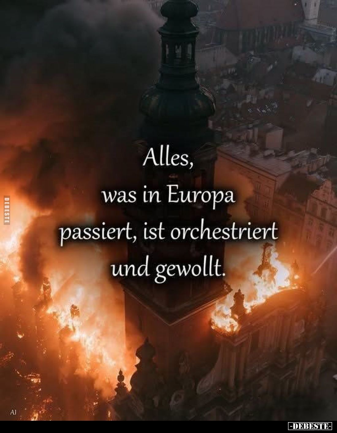 Alles,
was in Europa
passiert, ist orchestriert
und gewollt.