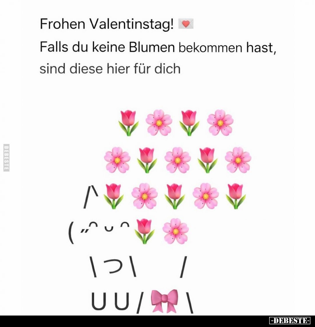 Frohen Valentinstag!
Falls du keine Blumen bekommen hast, sind diese hier für dich
