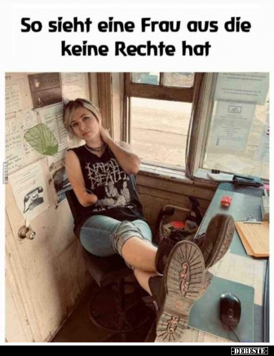 So sieht eine Frau aus die keine Rechte hat.. - Lustige Bilder | DEBESTE.de