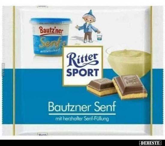 Bautzner Senf mit herzhafter Senf-Füllung.. - Lustige Bilder | DEBESTE.de