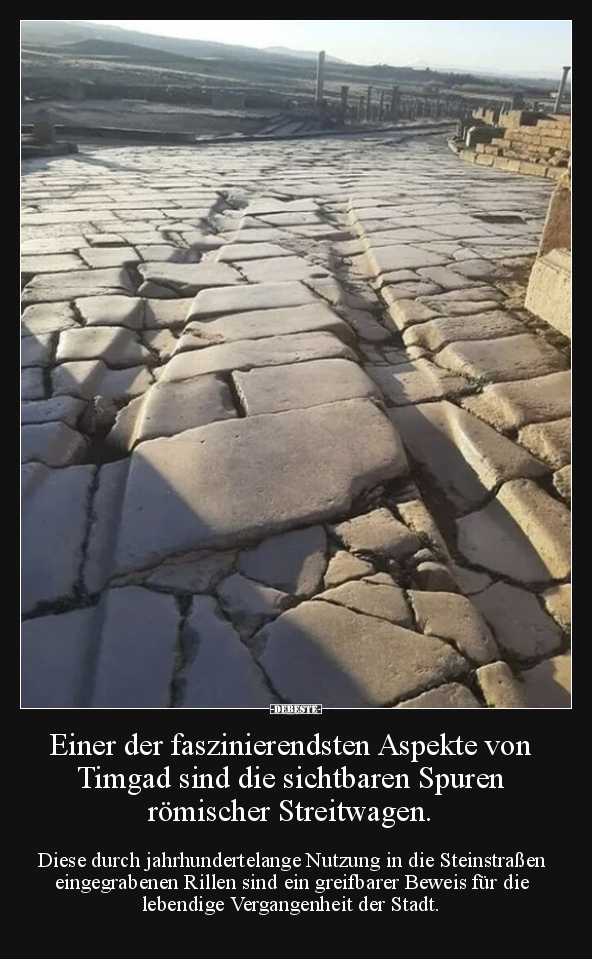 Einer der faszinierendsten Aspekte von Timgad sind die.. - Lustige Bilder | DEBESTE.de