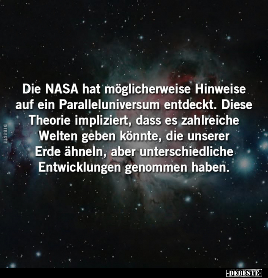 Die NASA hat möglicherweise Hinweise.. - Lustige Bilder | DEBESTE.de