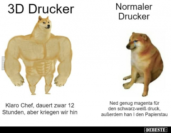 3D Drucker / Normaler Drucker.. - Lustige Bilder | DEBESTE.de