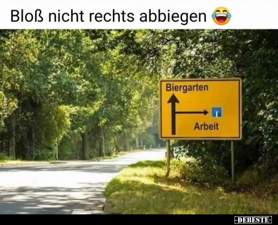 Bloß nicht rechts abbiegen.. - Lustige Bilder | DEBESTE.de