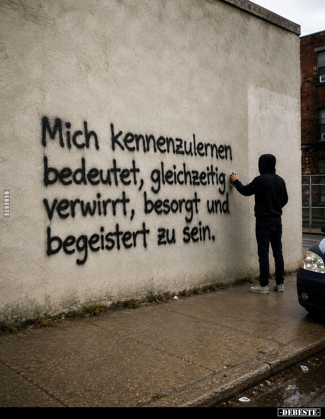 Mich kennenzulernen bedeutet, gleichzeitig verwirrt, besorgt und begeistert zu sein.