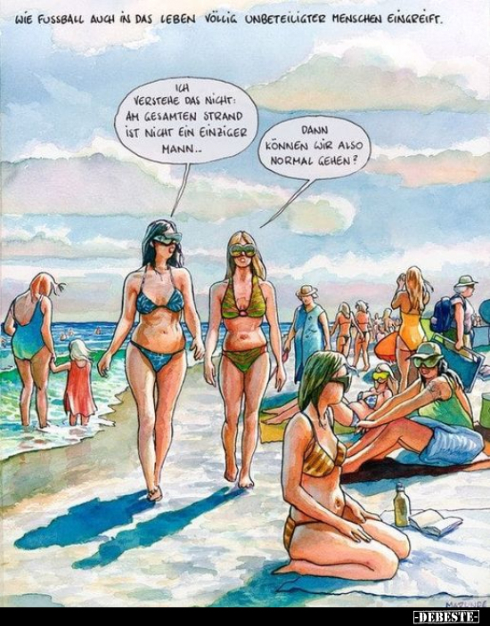Ich verstehe das nicht: Am gesamten Strand ist nicht ein.. - Lustige Bilder | DEBESTE.de