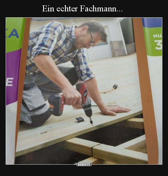 Ein echter Fachmann... - Lustige Bilder | DEBESTE.de