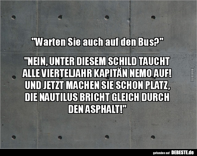 Warten Sie auch auf den Bus?.. - Lustige Bilder | DEBESTE.de