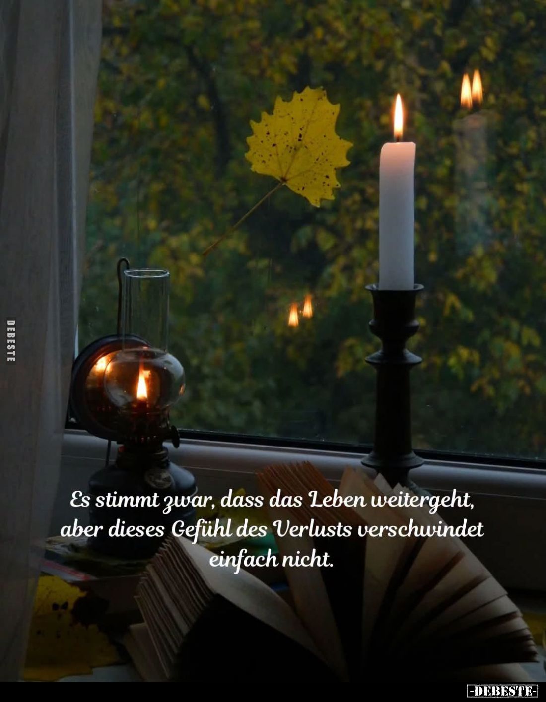 Es stimmt zwar, dass das Leben weitergeht, aber dieses Gefühl des Verlusts verschwindet einfach nicht.