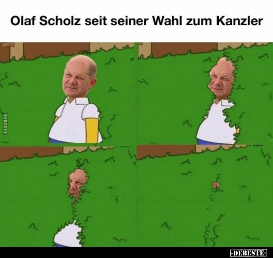 Olaf Scholz seit seiner Wahl zum Kanzler.. - Lustige Bilder | DEBESTE.de