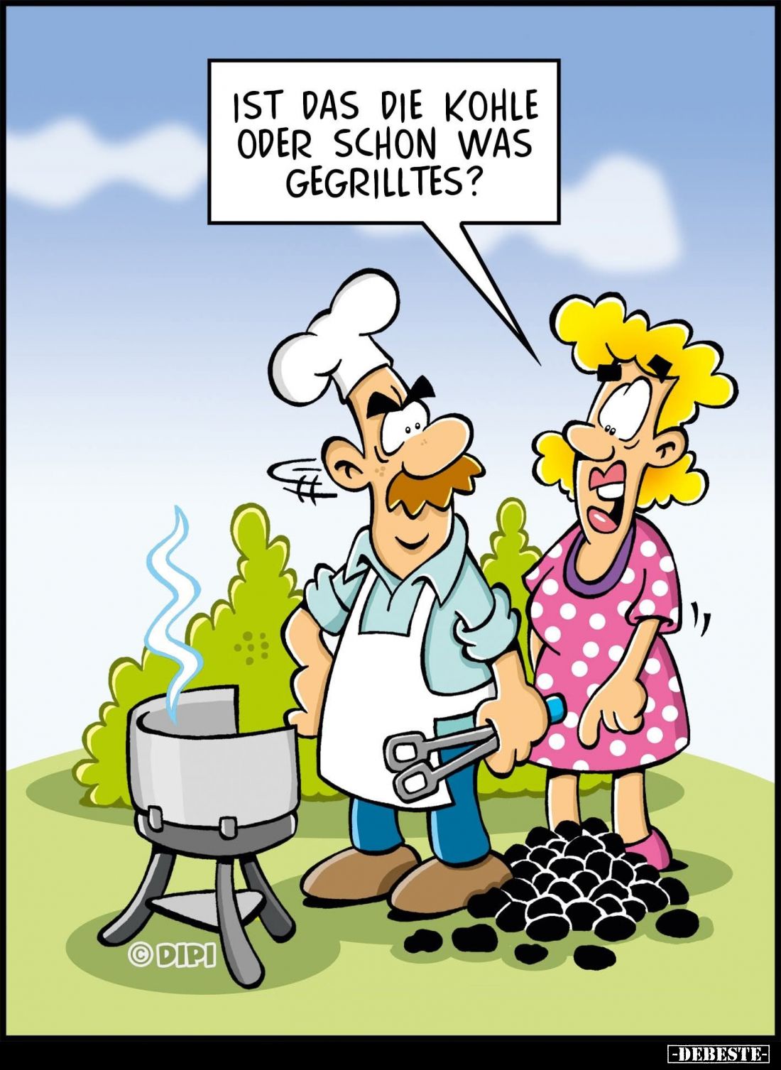 Ist das die Kohle oder schon was gegrilltes?.. - Lustige Bilder | DEBESTE.de