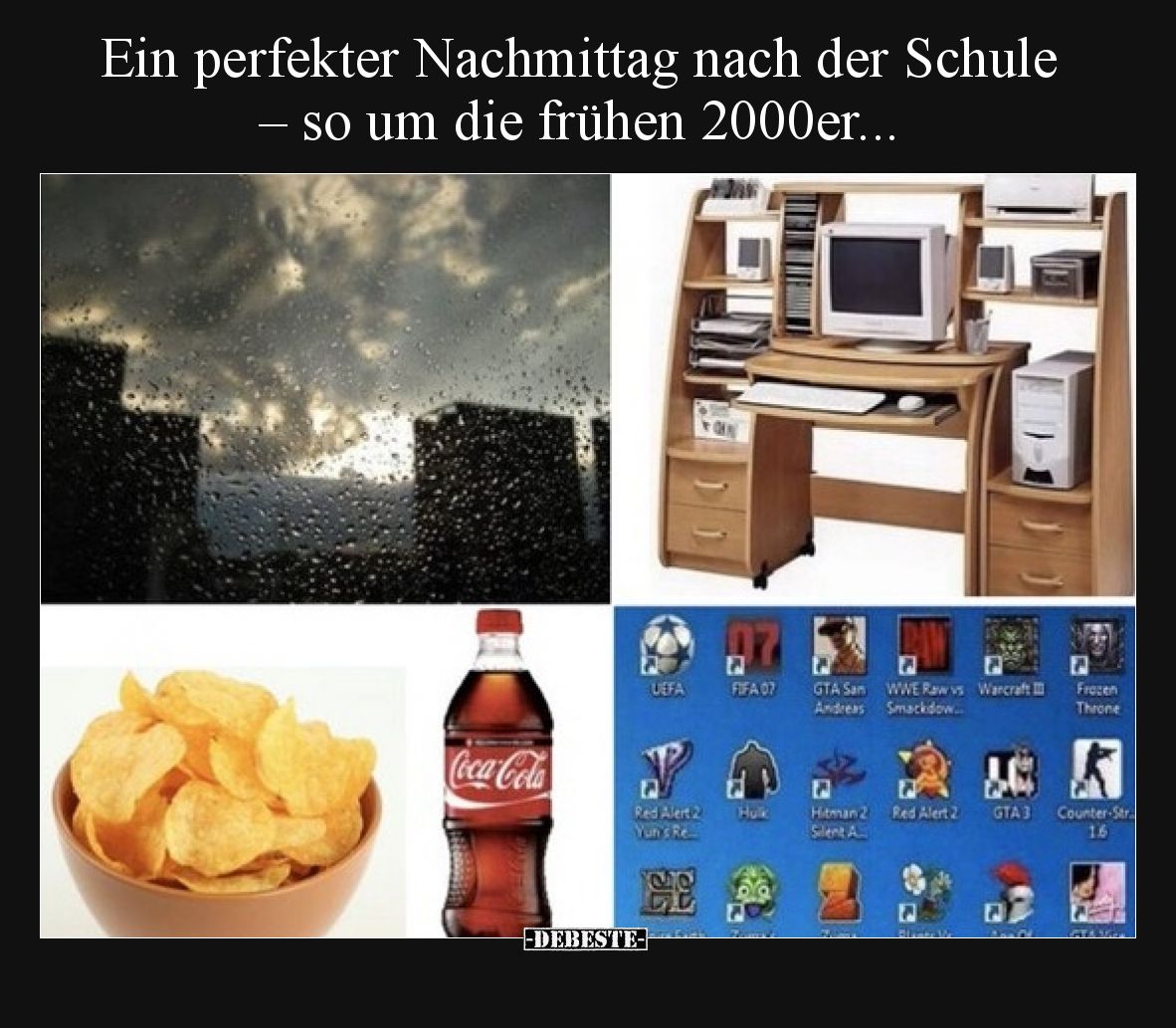 Ein perfekter Nachmittag nach der Schule – so um die frühen 2000er...