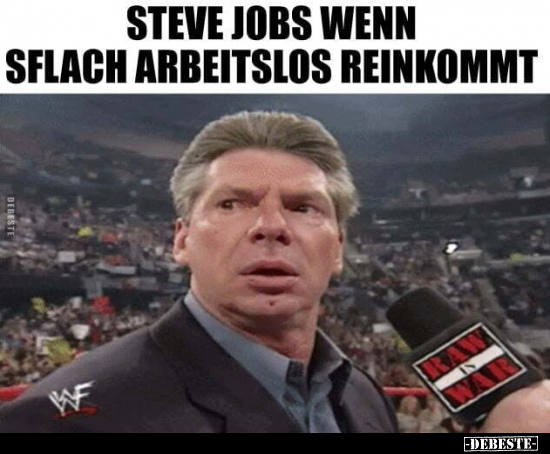 Steve Jobs, wenn Sflach arbeitslos reinkommt... - Lustige Bilder | DEBESTE.de