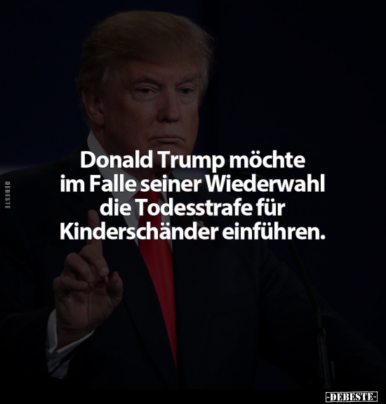 Donald Trump möchte im Falle seiner Wiederwahl.. - Lustige Bilder | DEBESTE.de