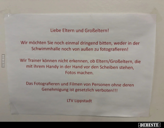 Liebe Eltern und Großeltern!.. - Lustige Bilder | DEBESTE.de