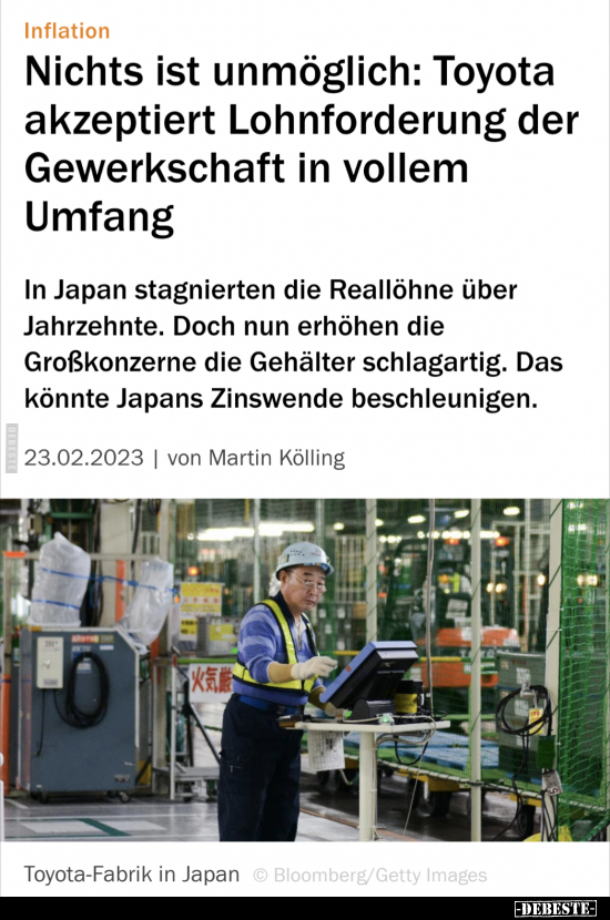 Nichts ist unmöglich: Toyota akzeptiert Lohnforderung der.. - Lustige Bilder | DEBESTE.de