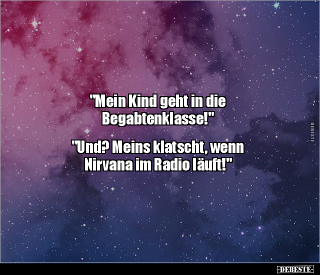 "Mein Kind geht in die Begabtenklasse!" "Und? Meins.." - Lustige Bilder | DEBESTE.de