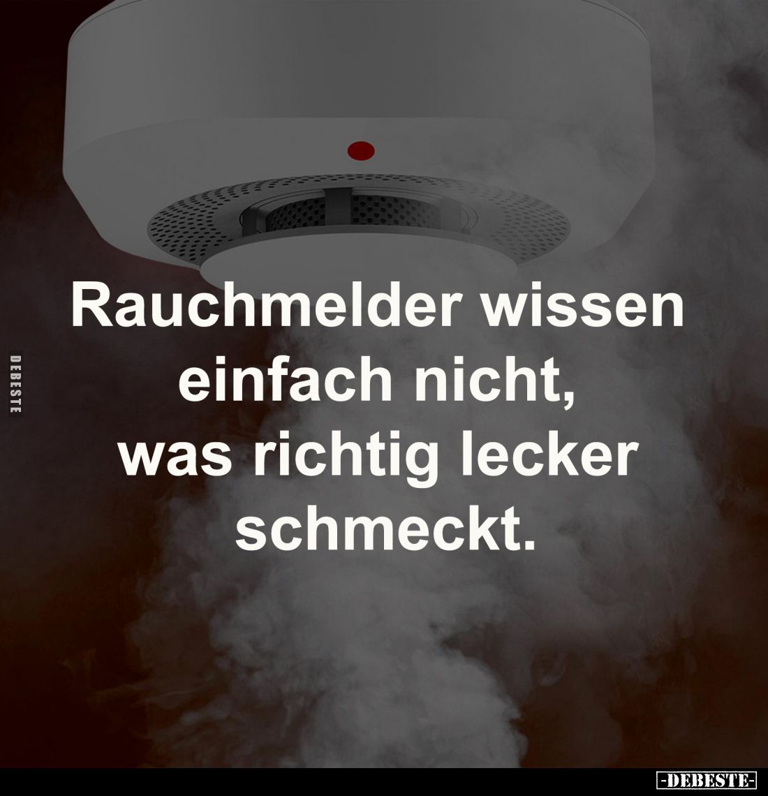 Rauchmelder wissen einfach nicht, 
was richtig lecker schmeckt.
