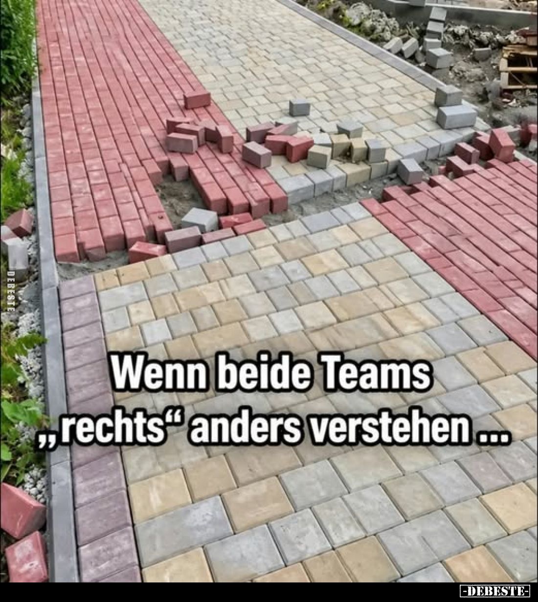 Wenn beide Teams ,,rechts" anders verstehen...
